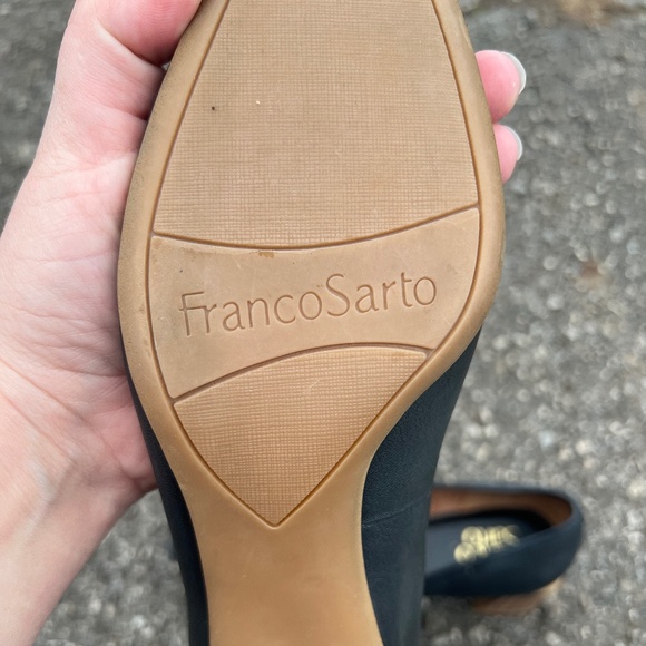 Franco Sarto Women's Block Heels 7.5M Black Short Heel Work Professional - Picture 9 of 9